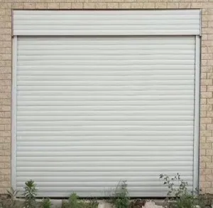 Hiseng-puerta de garaje eléctrica de aluminio, automática, rápida, industrial