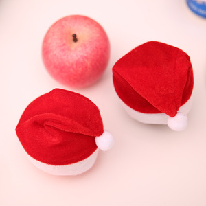 Giáng sinh trang trí nguồn cung cấp <span class=keywords><strong>mini</strong></span> trẻ em của Apple <span class=keywords><strong>hat</strong></span> món quà nhỏ bao bì bán buôn Cây giáng sinh - Product Image 2