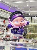 Sculptures en mousse géantes personnalisées en polystyrène pour événements de jeu, figurines de chien de dessin animé, décorations de marque, présentoirs de magasin EPS pour centres commerciaux intérieurs
