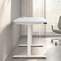 Table de travail électrique silencieuse en bois AOR, réglable en hauteur, pour position assise ou debout, bureau d'ordinateur extensible, couleur personnalisable, facile à assembler