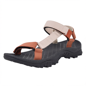 Sandales d'extérieur pour hommes à plateforme, avec fermeture auto-agrippante, semelle antidérapante en caoutchouc, motif léopard, tongs de plage - Product Image 1