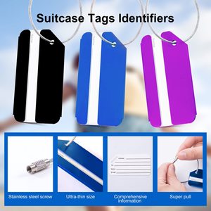 Étiquettes personnalisées pour bagages de voyage, étiquettes nominatives pour valises, étiquettes de bagages pour valises d'avion - Product Image 6