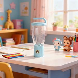 เครื่องปั่นน้ำผลไม้แบบพกพาไร้สาย ชาร์จผ่าน USB ความจุ 1000 มล. กำลังไฟ 150 วัตต์ ขายดี อุปกรณ์ครัวขนาดเล็กทรงพลังสำหรับทำสมูทตี้ - Product Image 4