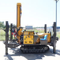 Foreuse hydraulique DTH sur chenilles haute vitesse pour puits profonds, avec contrôle de profondeur de pénétration rapide pneumatique de 200 m