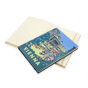 High Quality Hardcover With Elastic Ribbon Glazed Printing Eye-Protecting Paper Notebook Custom Design - Product Image 1