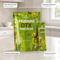 Poudre de fibres de kiwi OEM en sachet 20g x 10 pièces Prime DTX Kiwi Plus Complément alimentaire Marque privée Vente en gros