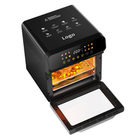Four électrique tout-en-un OEM grande capacité 10,3 L 1700 W avec friteuse à air intelligente à écran tactile et fenêtre de visualisation
