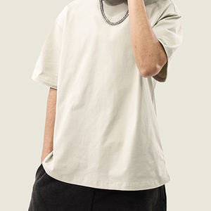 חולצות טי גדולות לגברים להדפסה אישית-כותנה כבדה 260gsm, אנטי בקטריאלי, סדר בתפזורת - Product Image 2