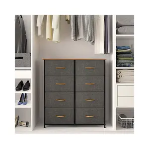 Customized 5L-5828L Colth Dresser Amazon Hot Sale 8 Drawers Storage Tower Metal Cabinet For Bedroom, Living Room