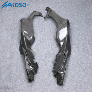Capot de carénage de cadre avant de moto en fibre de carbone sèche AKOSO 3K pour Kawasaki Ninja <span class=keywords><strong>ZX10R</strong></span> ZX-10R 2021 2022 <span class=keywords><strong>2023</strong></span> 2024 - Product Image 2