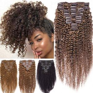 Extensions de cheveux en dentelle afro bouclés crépus vierges 3c 4a 4b 4c, vente en gros, extensions de cheveux humains 100% bon marché en solde - Product Image 6