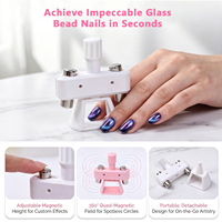 Outil magnétique multifonctionnel pour nail art, effet œil de chat, premium, rotation à 360 degrés, bâton magnétique 3D pour vernis gel, manucure