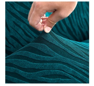 Funda de Sofá Moderna con Diseño Floral Jacquard, Elástica, en Forma de L <span class=keywords><strong>para</strong></span> Sofá Seccional, <span class=keywords><strong>Tela</strong></span> de Poliéster y Spandex, Protectora y Elegante - Product Image 3