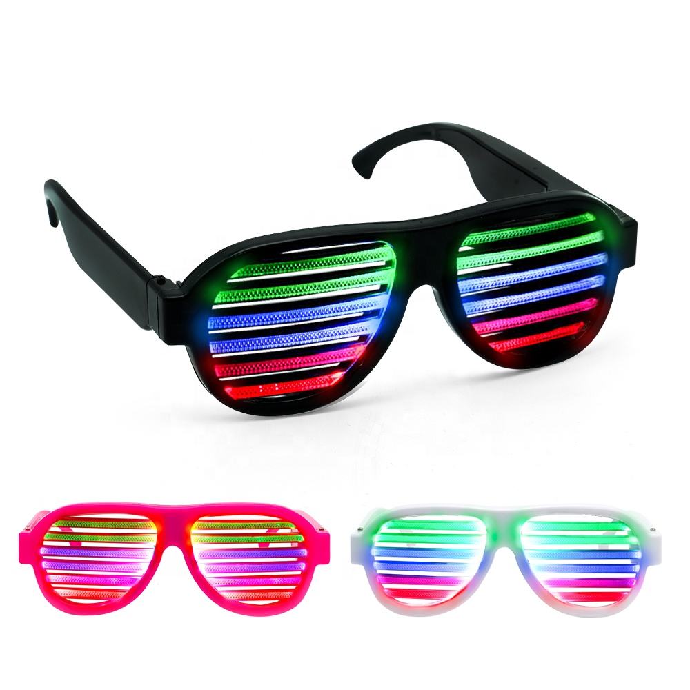 Gafas de Sol LED Activadas por Sonido