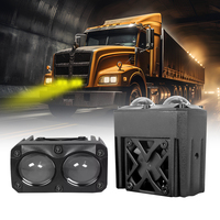 Projecteur LED U29 45W à faisceau spot avec lentille 4D et ventilateur, lumière de travail LED bicolore blanc-jaune 9-30V pour voiture, camion, moto
