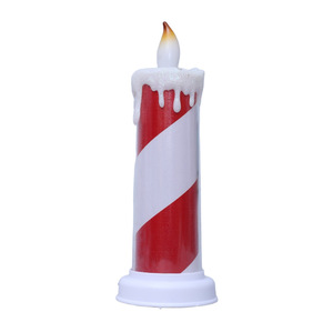 Lumière de Noël électronique à piles LED, ornement de table, veilleuse, bougies de Noël en plastique pour la décoration de la maison et les fêtes - Product Image 2