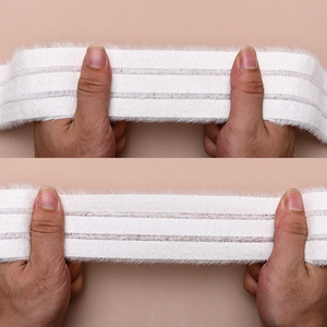 Mềm đàn hồi dệt kim băng đàn hồi với mờ bề mặt trắng Stretch ban nhạc cho hàng may mặc và DIY may - Product Image 6