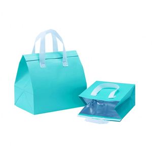 Custom Logo Cartoon Disposable Aluminum Foil Non Woven Foldable Waterproof Cooler Bag for Cold Hot Drinks Food Delivery Thermal - Product Image 1