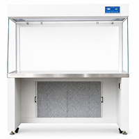 Nouvelle Armoire à Flux Laminaire Horizontal HZY ISO5 pour Salle Blanche, 0,3-0,6 m/s, 2300 m³/h, Filtre HEPA, Mobile, Faible Bruit