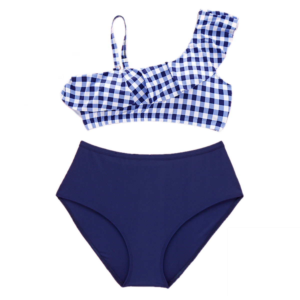 Plus size hot sale sexy gingham printed bikini
