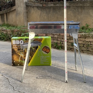 Griglia BBQ Portatile a Carbone per Esterni, <span class=keywords><strong>Set</strong></span> Barbecue Pieghevole da Campeggio, Forno BBQ di Grandi Dimensioni - Product Image 2