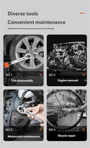 Customizable 32pc High Precision 1/4-Inch Torque <strong>Wrench</strong> <strong>Set</strong> for Motorcycle Bicycle Repair Chrome-Vanadium Steel 5-25NM Max Tool - Product Image 4