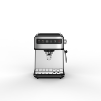 Machine à café électrique professionnelle moderne semi-automatique multifonctionnelle, système de brassage, design portable, usage domestique, 20 bars d'espresso