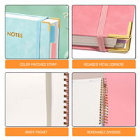 Carnet à spirale B5 de qualité supérieure OEM, couverture rigide en cuir PU avec logo personnalisé pour cadeaux d'entreprise et cadeaux personnels
