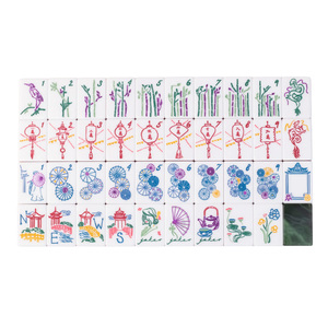 Tuiles de Mahjong Américaines Modernes de Luxe, Fabrication OEM, Design Acrylique Vert Émeraude, Œuvres d'Art Mahjong Américaines, Tuiles de Mahjong Classiques - Product Image 2
