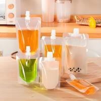 En stock – Pochettes souples en plastique de 50 ml avec bec verseur, résistantes à l'humidité, pour jus et eau, emballage transparent avec buse