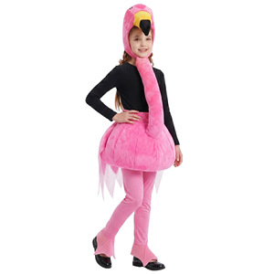 Flamingo Animal Costume For Kids Pink Inflatable Cosplay Outfit Party Performance Costume Age 5-7 Years - Product Image 5