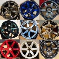 Velg Forged LH Rays Volk Racing Te37 5x114.3 5x120 4x100 5x112 untuk Honda Type R FK8 BMW Supra Nissan R35 R34 Subaru BRZ Yaris