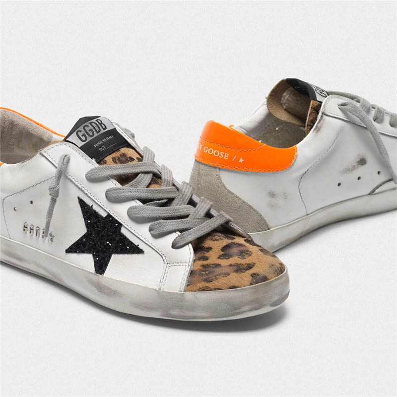 Goldens Superstar sneakers with metal GGDBs lettering gooses women Shoes