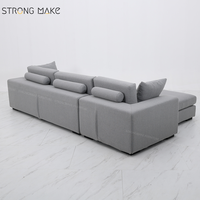 Neuankömmling Elfenbein Stoff Sofa Möbel Meuble Pour Canape Salon Moderne Liege Sofas Luxus L-Form Wohnzimmer Sofa
