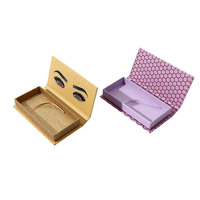 Boîte d'emballage de luxe pour kit de cils, personnalisable avec logo, vide, pour bandes de cils, pour emballage cosmétique