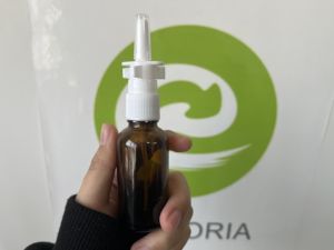 20ml30ml खाली Refillable एम्बर ग्लास नाक स्प्रेयर शीशी बोतल जार <span class=keywords><strong>Snoot</strong></span> पंप साफ स्प्रे भंडारण कंटेनर - Product Image 3