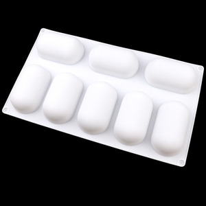 <b>Baking</b> 8 Hole Pill Shape <b>Silicone</b> Cake Mold Hand Make Diy Soap Mold Reused Easy Remold Bpa Free Pudding Mold Candle Decoration - Product Image 5