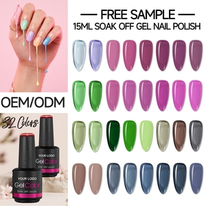 ยาทาเล็บเจลยูวีสีผสมคุณภาพสูง 15 มล. สีชัด ติดทนนาน ป้องกันการหลุดลอก สำหรับทำเล็บ DIY บริการพิมพ์ฉลากแบบ OEM - Product Image 1
