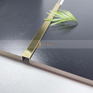 Profilé en U en acier inoxydable pour carrelage, décor moderne pour portes d'appartement, étanche, durable, bandes miroir dorées, installation facile, plus encore - Product Image 4