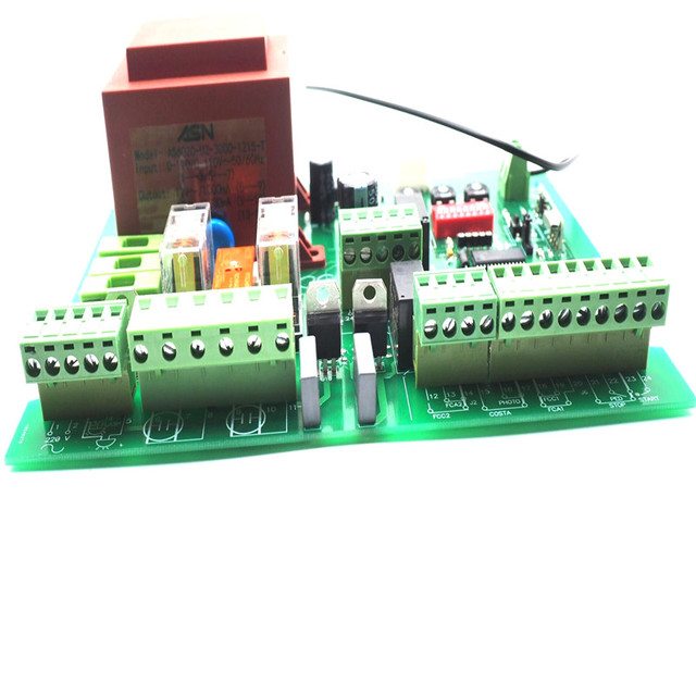 2 Channel Gate Garage Door 433MHZ Remote Control Receiver Controller Board 220v