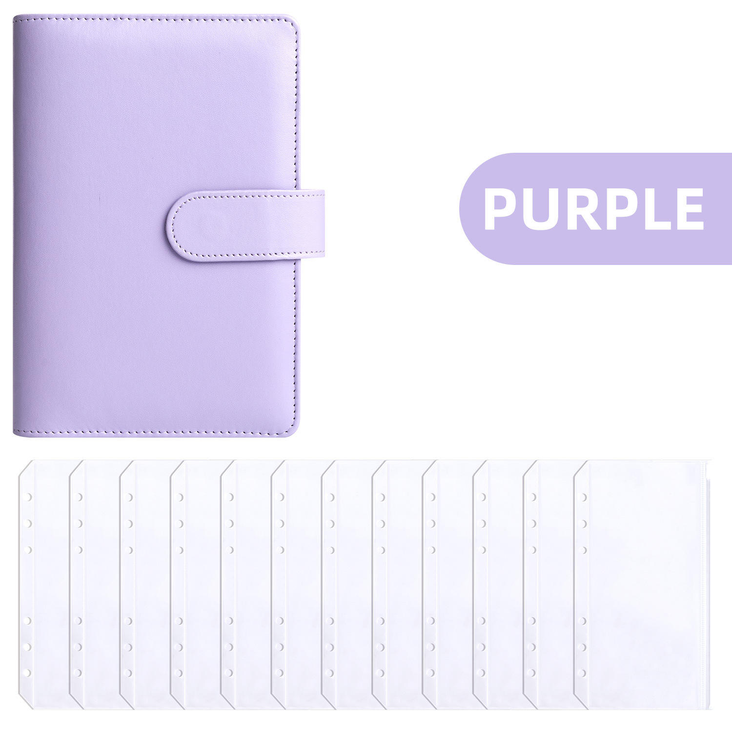 purple (shell) +12 zipper bags