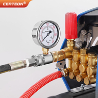 Manomètre Industriel Haute Pression 6000 Psi Raccord Rapide Acier Inoxydable Double Échelle Testeur