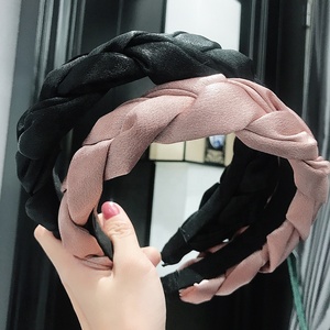 Băng Đô Nữ Satin Xoắn Thủ Công Lạ Mắt Băng Đô Đan Chéo Băng Đô Bím Tóc Thời Trang - Product Image 2