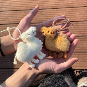 Jouet en peluche chameau du désert mignon, souvenir de voyage, cadeau, pendentif de sac Kawaii, poupée en peluche chameau 3D, porte-clés - Product Image 2