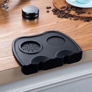 Station de tassage de café avec tapis antidérapant en silicone, outil de barista, tampon de tassage - Product Image 1