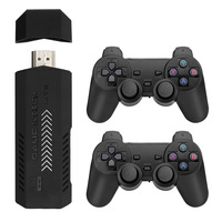 X2 Plus GD10 Pro Clé de Jeu 4K, Nouvelle Console de Jeux Vidéo Rétro HD 3D 2.4G avec Manette sans Fil, Émulateur TV 50 pour PS1/N64/DC, 64G