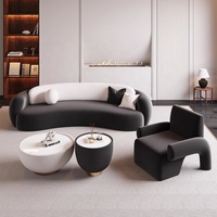 Canapé d'angle en velours trois places pour petit appartement, marron, super confortable, design moderne, pour hôtel, bureau, villa, école, avec rembourrage en éponge