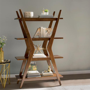 Wholesale Custom Bookshelf Wooden Living Room Bookcase Modern Library Book Shelf - Product Image 6