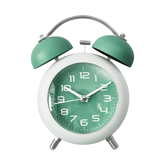 4 Inches Custom Analog Clock Kids Sleep Trainer Clock Cute Room Retro Mechanical Table Top Alarm Clock for Kids Bedroom