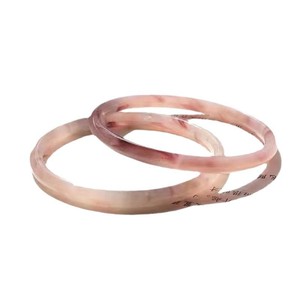 Brazalete de cristal estilo tinta china de 20g, pulido, accesorio de joyería Hanfu para mujer - Product Image 5